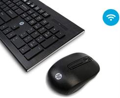 סט מקלדת (עברית אנגלית) ועכבר אלחוטיים HP CS300