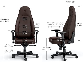 כיסא גיימינג Noblechairs ICON מהדורת Java Edition בגוון חום
