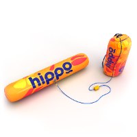 מצוף ים עם עוגן Hippo - כתום פרחוני