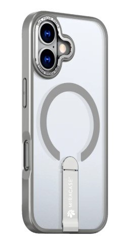 קייס לטלפון נייד מירקייס דגם Mirastand עבור iPhone 17 אפור