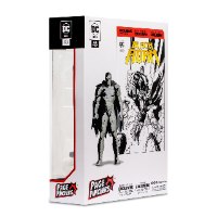 דמות אקשן בלאק אדם 18 ס"מ DC direct Black Adam Line Art Variant Figure w/Comic