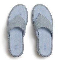 כפכף פלטפורמה וודג' תכלת פיטפלופ FITFLOP