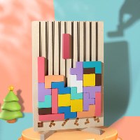 פאזל טטריס מעץ WoodTris