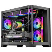 1StPlayer UV6 I 3xARGB Fans HUB+Remote Black Case