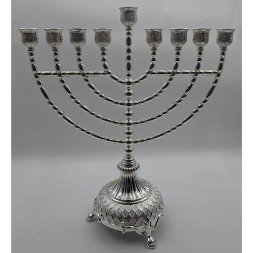 חנוכיית אלומיניום יוקרתית דגם קשת