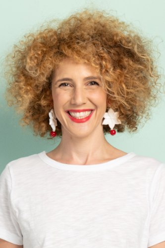 עגילי קליפס קפוטי פרח לבן