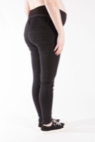 ג׳ינס הריון שלומית  - ג׳ינס ארוך שחור שפשופים