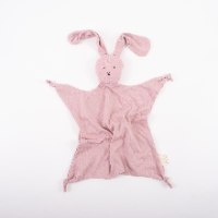 מתנה ליולדת- Bunny Baby- שמיכה, בגד גוף עם שם התינוק, שמיכי ארנב ומחזיק מוצץ-נשכן.