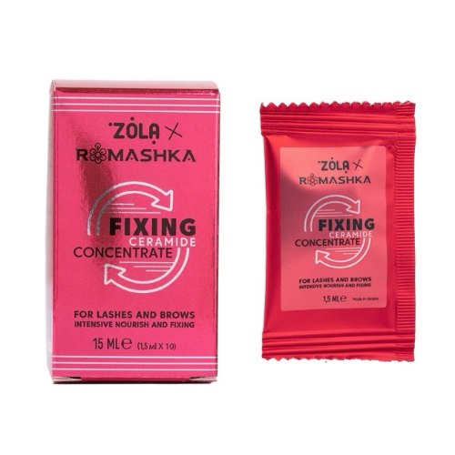 ZOLA X ROMASHKA FIXING CERAMIDE CONCENTRATE סרום הזנה משקם לאחר טיפולי הרמות- מארז 10 שקיות של 1.5 מ