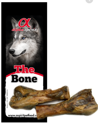 שני חצאי עצם חזיר לכלבים אלפא ספיריט - ALPHA SPIRIT