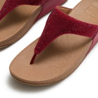 לולו טו פוסט קריסטל צבע בורדו פיטפלופ FITFLOP