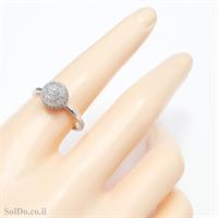 טבעת מכסף משובצת אבני זרקון  RG6150 | תכשיטי כסף | טבעות כסף