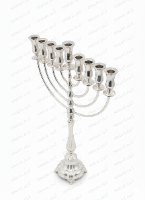 חנוכיה טבולה בכסף - ענק - דגם אדמור - מורשת