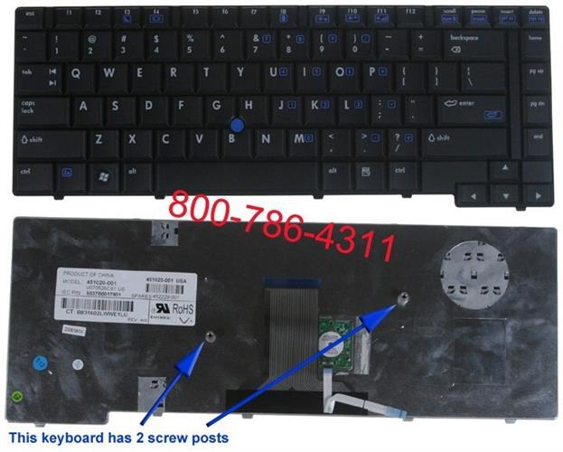 החלפת מקלדת למחשב נייד Compaq Presario HP Business 8510P Laptop Keyboard  452228-001 , 452229-001 , 451020-001
