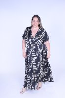 שמלת קאפרי מקסי מודפס