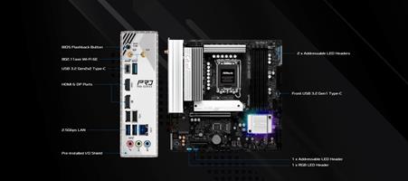 ASROCK MB ASR B860M PRO RS WIFI