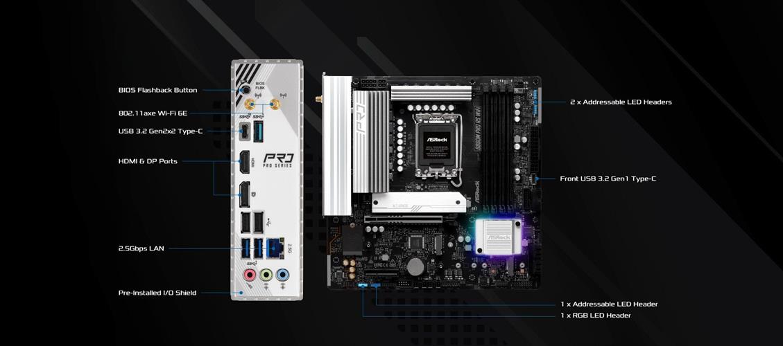 ASROCK MB ASR B860M PRO RS WIFI