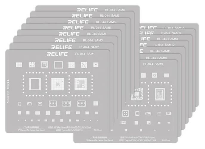 סט של 15 שבלונות BGA למכשירי Samsung דגם RL-044