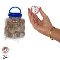 כדורי פלא 4.5 ס"מ קונפטי כוכבים