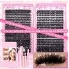 Extra Thick Kit (80D+100D) - ערכת הדבקת ריסים – 720 יחידות במגוון עוביים וסגנונות להדבקה עצמית