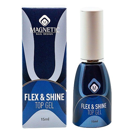 ג'ל טופ ללא ניטרול לציפורן טבעית ומלאכותית Flex & Shine Top