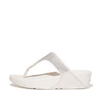 לולו טו פוסט לבן קריסטל פיטפלופ FITFLOP
