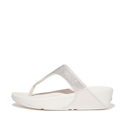 לולו טו פוסט לבן קריסטל פיטפלופ FITFLOP