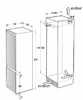 מקרר איטגראלי מקפיא תחתון GORENJE גורניה NRKI2181A1