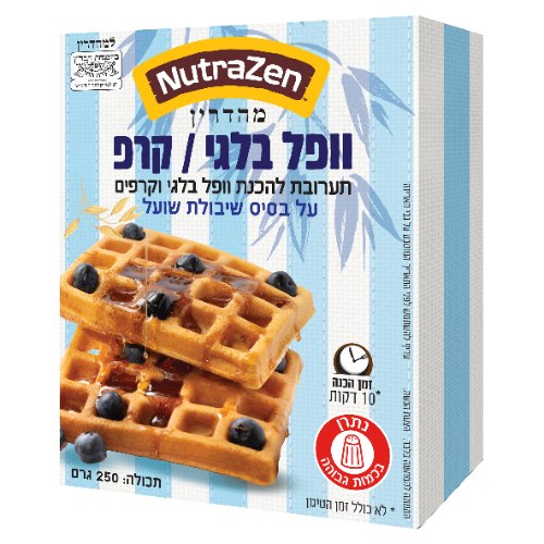 תערובת להכנת וופל בלגי וקרפים ללא גלוטן - נוטרה זן