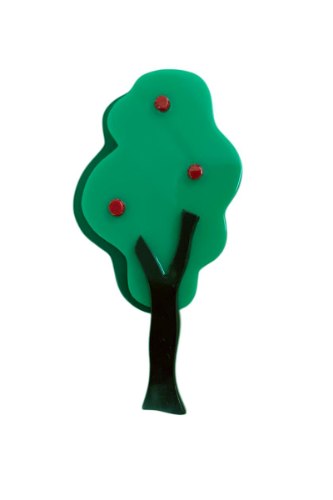 סיכת דש רזין עץ תפוחים ענק