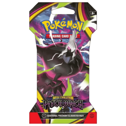 Pokemon TCG:Mega Evolution Pitch Black 05 Sleeved Booster Pack קלפי פוקימון מקוריים חבילת סליב בוסטר