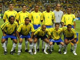 חולצת משחק רטרו ברזיל בית 2002/03