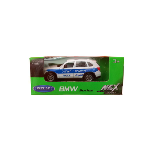 וילי - רכב במוו משטרת ישראל גודל 7 ס''מ - Welly Israel police Bmw 1:64