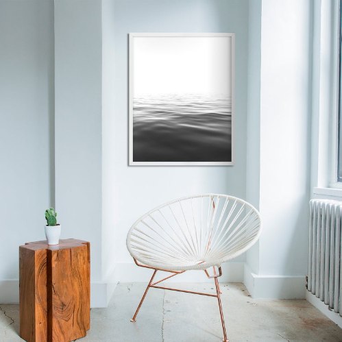 תמונת קנבס הדפס צילום מונוכרום "אלה פני הים" | בודדת או לשילוב בקיר גלריה | תמונות לבית ולמשרד