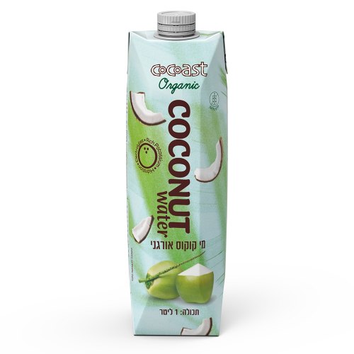 מי קוקוס אורגני ללא גלוטן – 1 ליטר – COCOAST