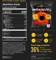 בייגלה מועשר בחלבון 10 יחידות | Protein Pretzels Crisp Power