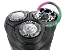 מכונת גילוח נטענת שימוש יבש/רטוב Philips S1121/41 – ראש גילוח כהה עם להב פתוח וסכיני חיתוך