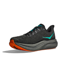HOKA MACH 6 נעלי ספורט לגברים הוקה מאך 6 בצבע שחור/כתום | HOKA גברים