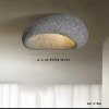 אפור אבן - גוף תאורה צמוד תקרה בעיצוב מודרני JAPAN דגם Closer