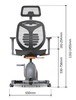 Keisar Ergofitness – אופני כושר נייחים עם מושב מתכוונן תמונה מאחור
