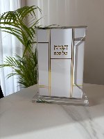 מעמד אקריל + 6 הגדות גוון זהב