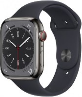 שעון חכם Apple Watch 45mm Series 8 GPS + Cellular צבע שעון Graphite Stainless Steel Case