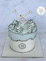סודות העיטוף והחלקת עוגה מעוצבת- בגלידן וחלבית סטייל קומיקס-  סדנה דיגיטלית- מירי רבינוביץ