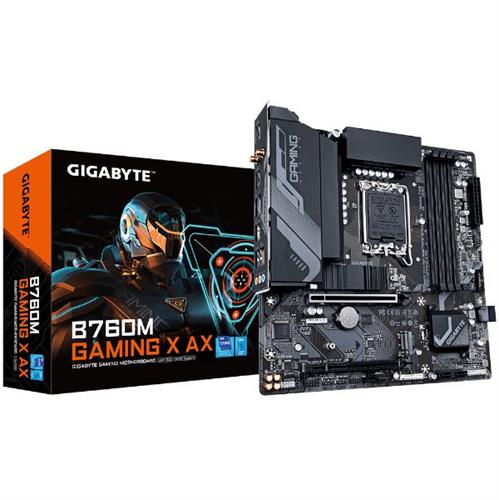 לוח אינטל דורות 12-14 Gigabyte B760M GAMING X AX 1.2 DDR5 Wifi BT