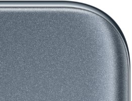 סמארטפון VIVO Y76 5G 8GB+128GB – GPS תקריב של הפינה העליונה המעוגלת בגב המכשיר האפור המנצנץ