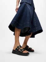 כפכפי GEN-FF רצועות עור ואבזמים שחור פיטפלופ FITFLOP