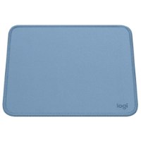 משטח לעכבר צבע כחול Logitech Mouse Pad Studio Series – פריט בודד משטח עכבר כחול עם פינות מעוגלות ולוגו logi בפינה הימנית