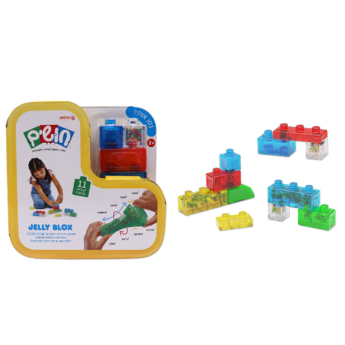 פלפוט חושים - ג'לי בלוקס  11 קוביות בנייה  מארז קטן -  142201 JELLY BLOX