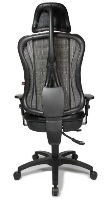 כיסא משרדי Topstar – בסיס מסתובב 360 מעלות עם יציבות גבוהה