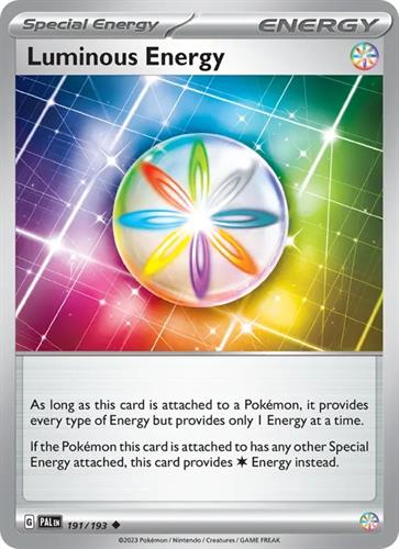 קלף בודד single פוקימון - luminous energy - Paldea Evolved - 191/193